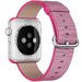 Curea iUni compatibila cu Apple Watch 1/2/3/4/5/6/7, 42mm, Nylon, Woven Strap, Electric Pink